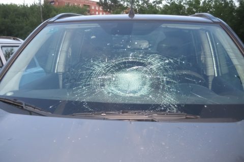 cracked windshield